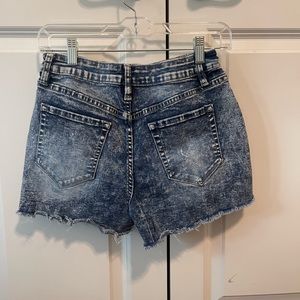 Distressed Jean shorts